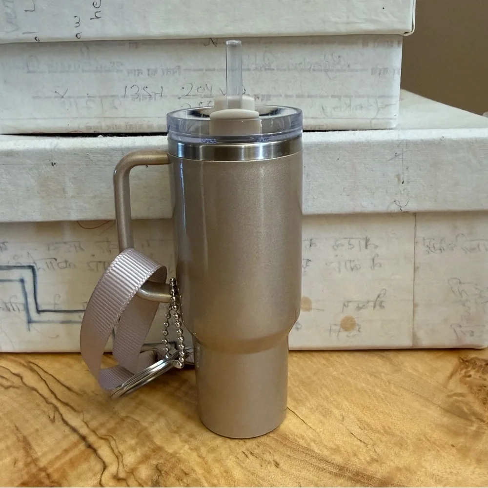 Stanley Ornament Limited Edition Gold/Taupe Keychain OS - Picture 2 of 3